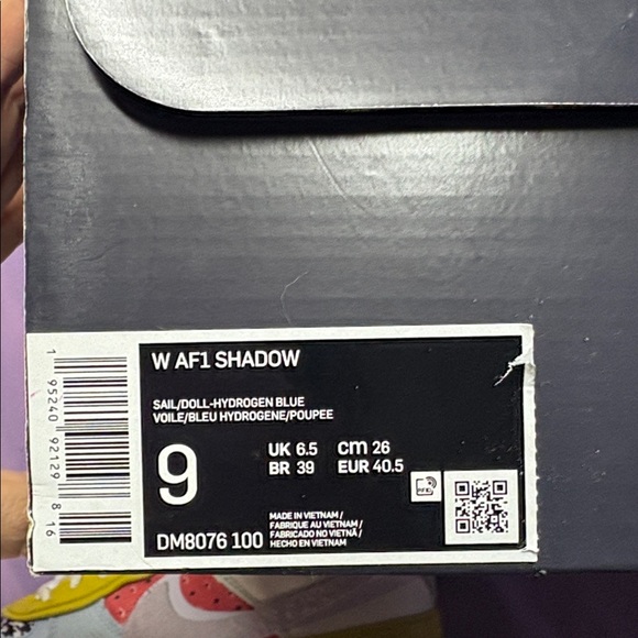 Nike AF1 Shadow Sail/Doll-Hydrogen Blue - Picture 7 of 7